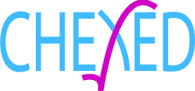 Blue and Purple Chexed Logo